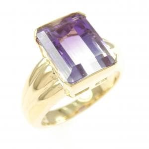 K18YG クオーツ リング 3.59CT