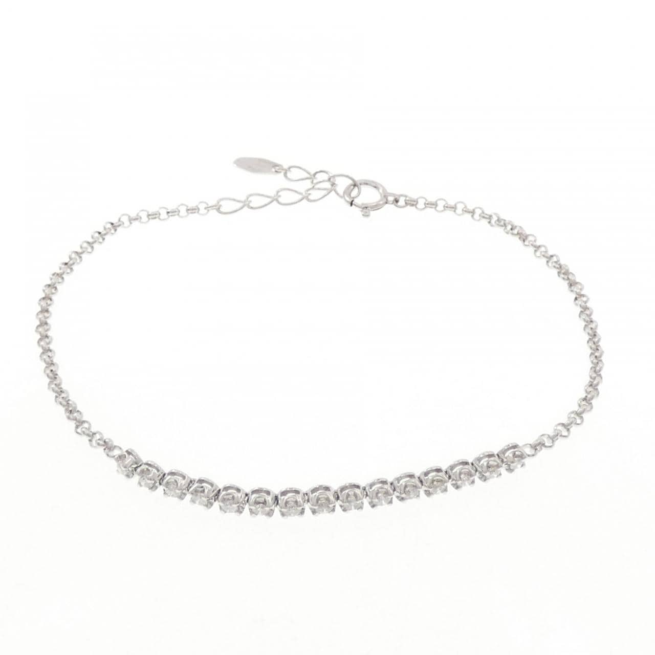 K18WG ダイヤモンド ブレスレット 0.30CT