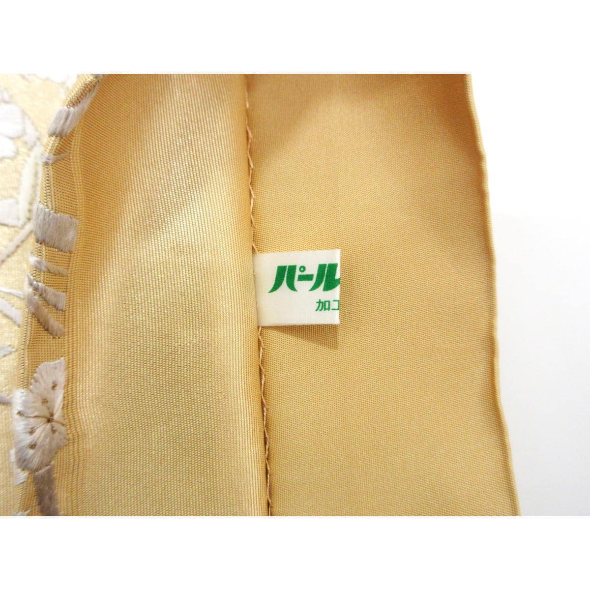 袋帯　引箔　刺繍加工