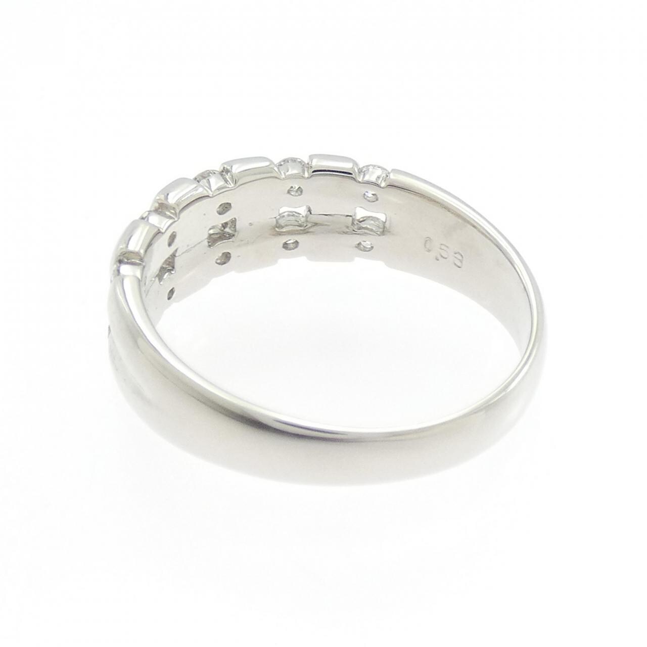 PT900钻石戒指 0.53克拉