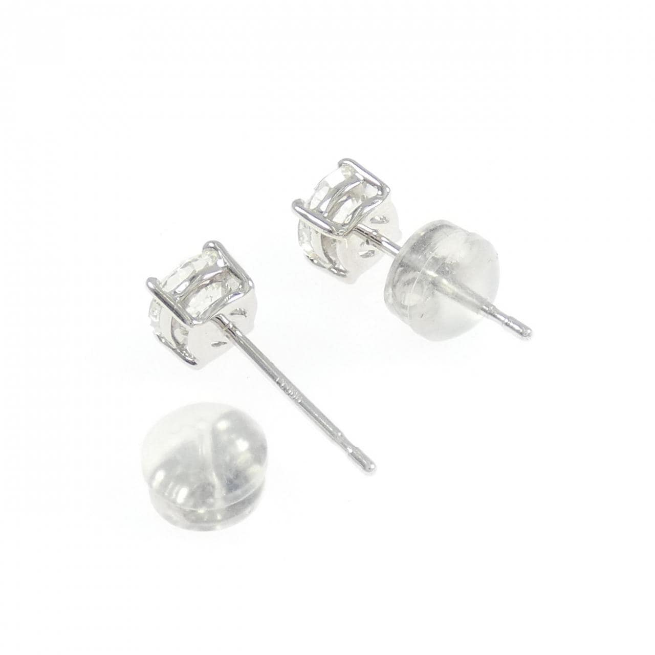 PT900 ダイヤモンド ピアス 0.538CT 0.534CT I VS1-VS2 3EXT