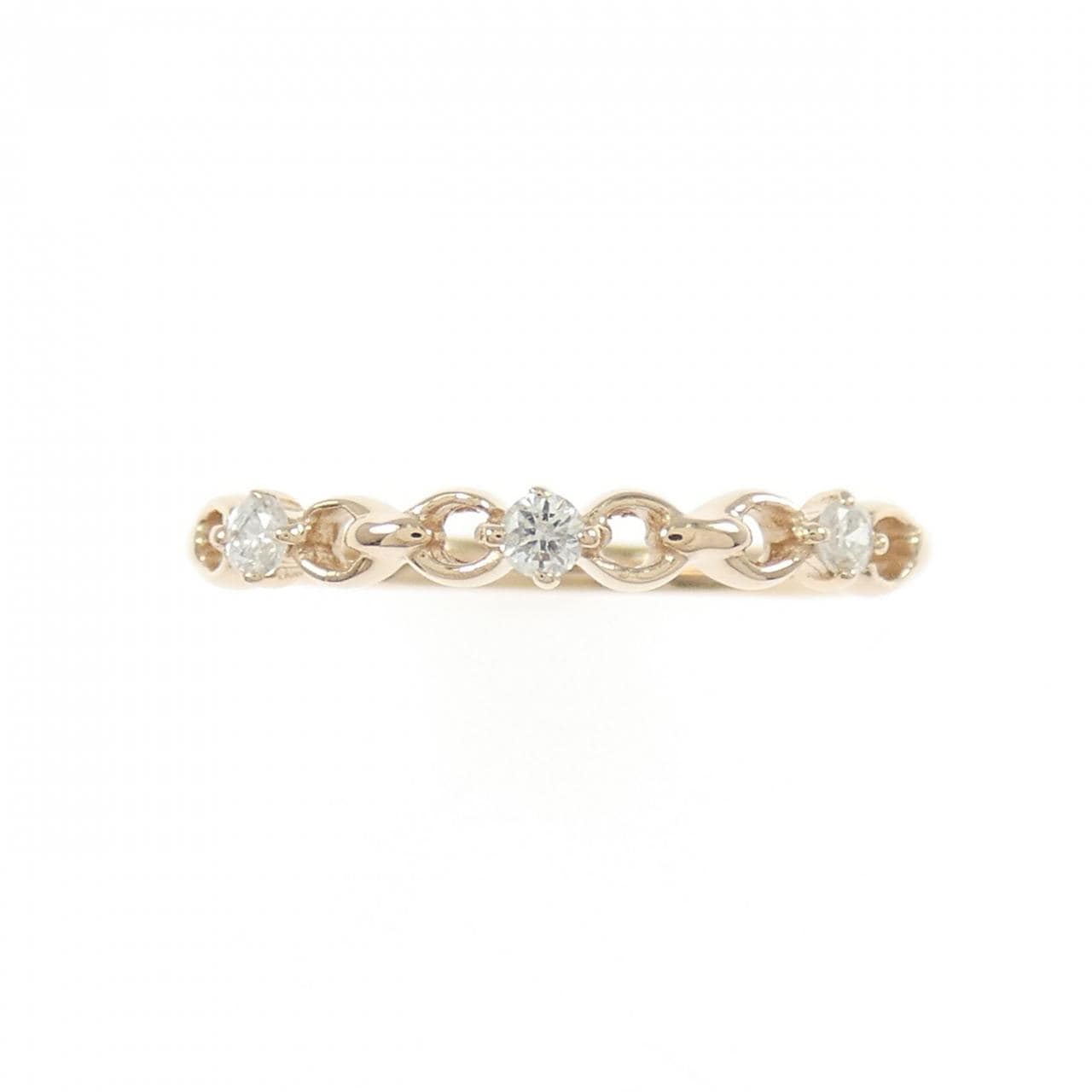 K18PG ダイヤモンド リング 0.10CT