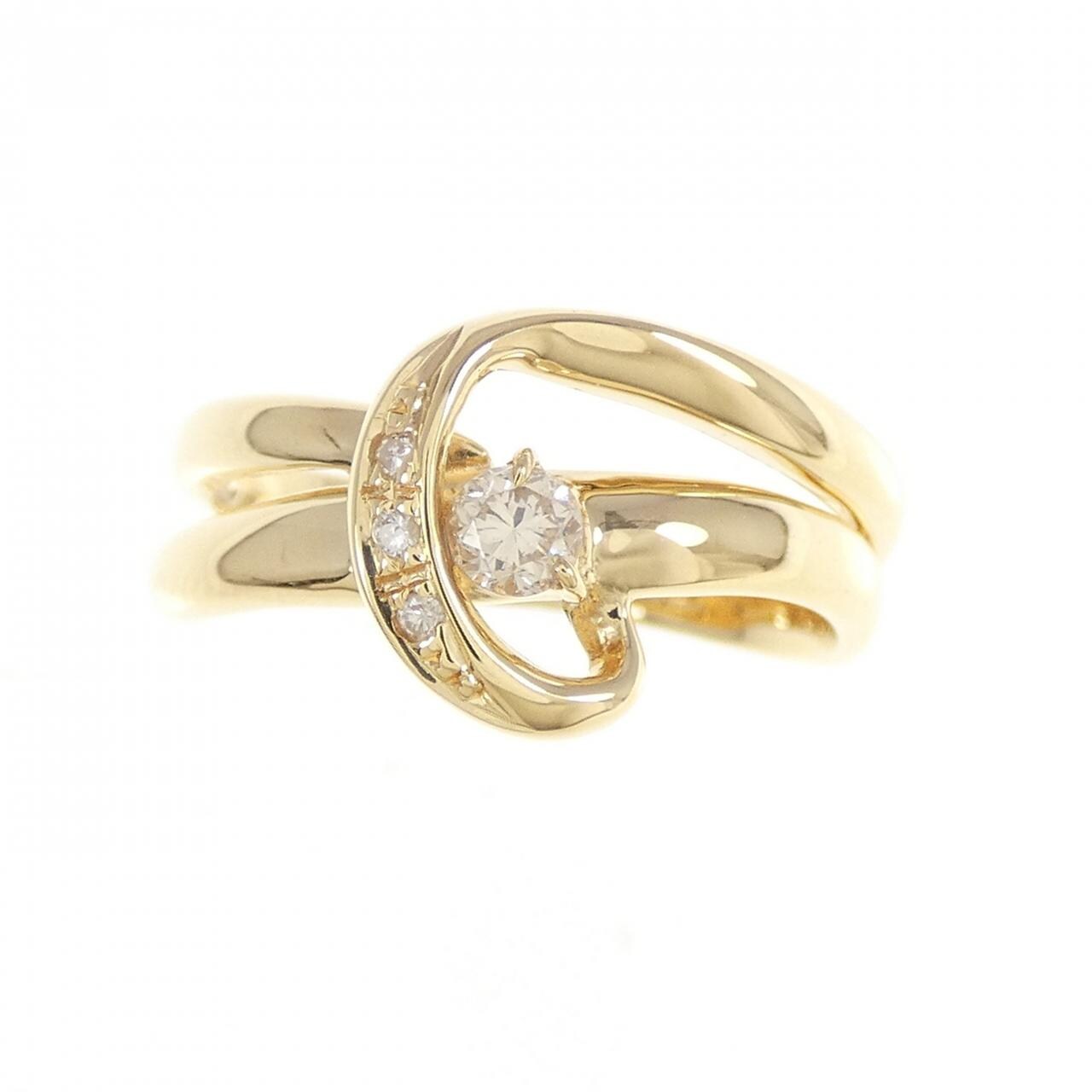 K18YG ダイヤモンド リング 0.12CT