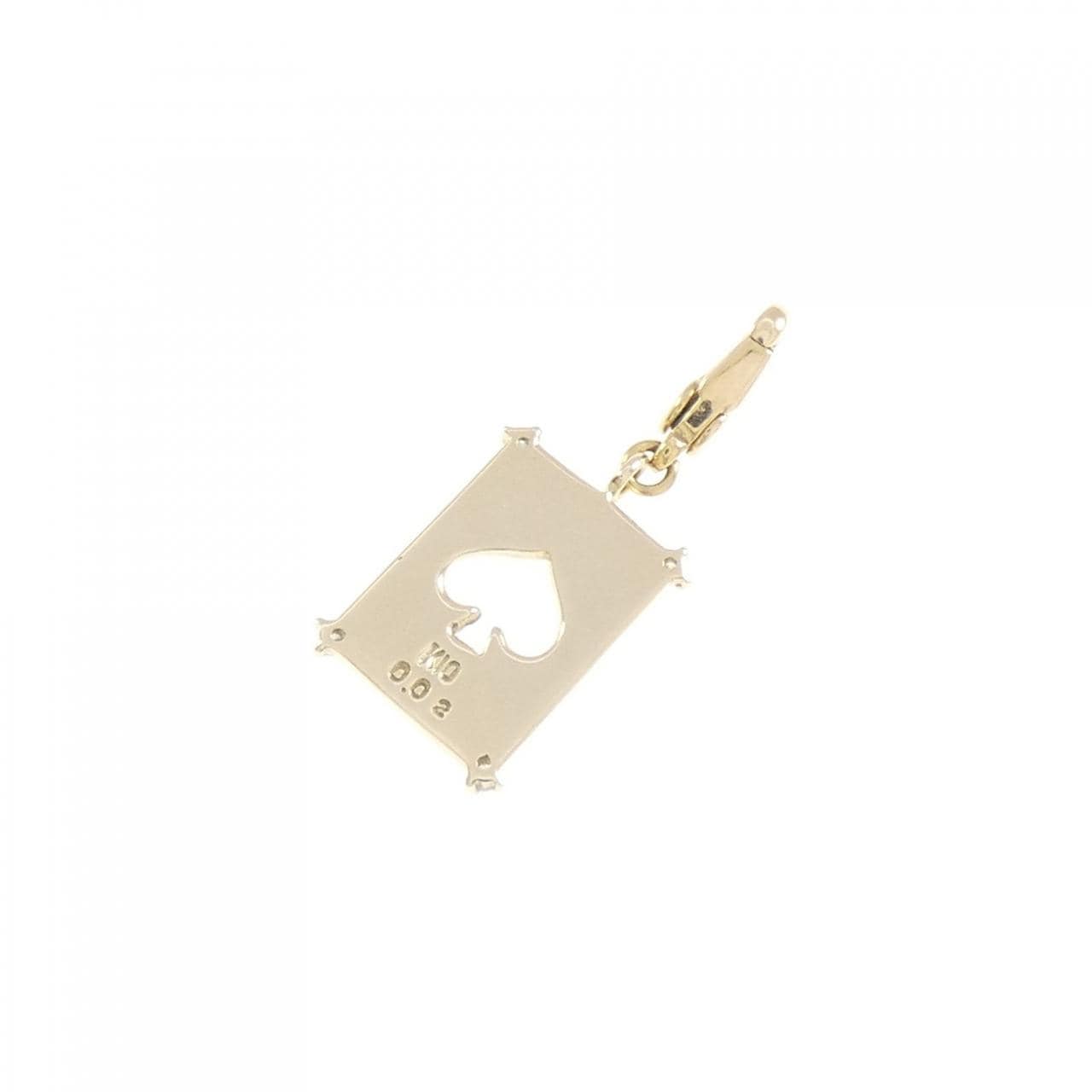 K10YG ダイヤモンド ペンダント 0.02CT