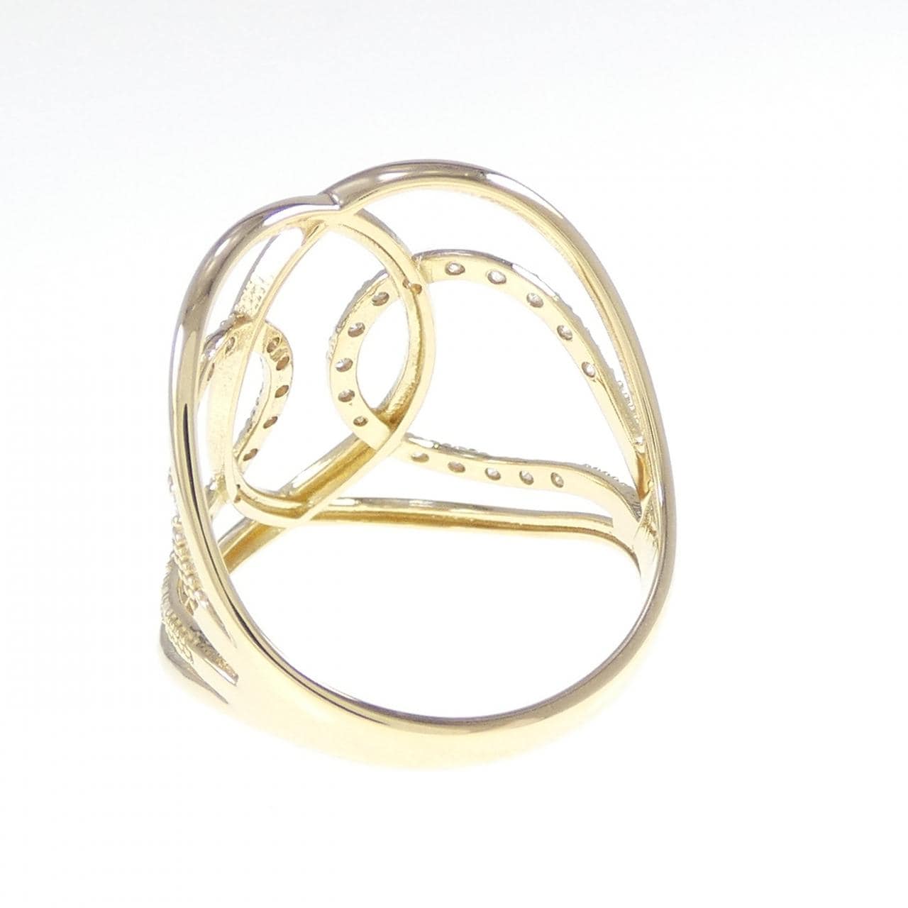 K18YG ダイヤモンド リング 0.16CT
