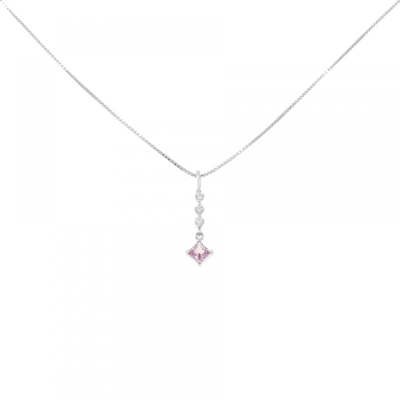 K18WG サファイヤ ネックレス 0.249CT