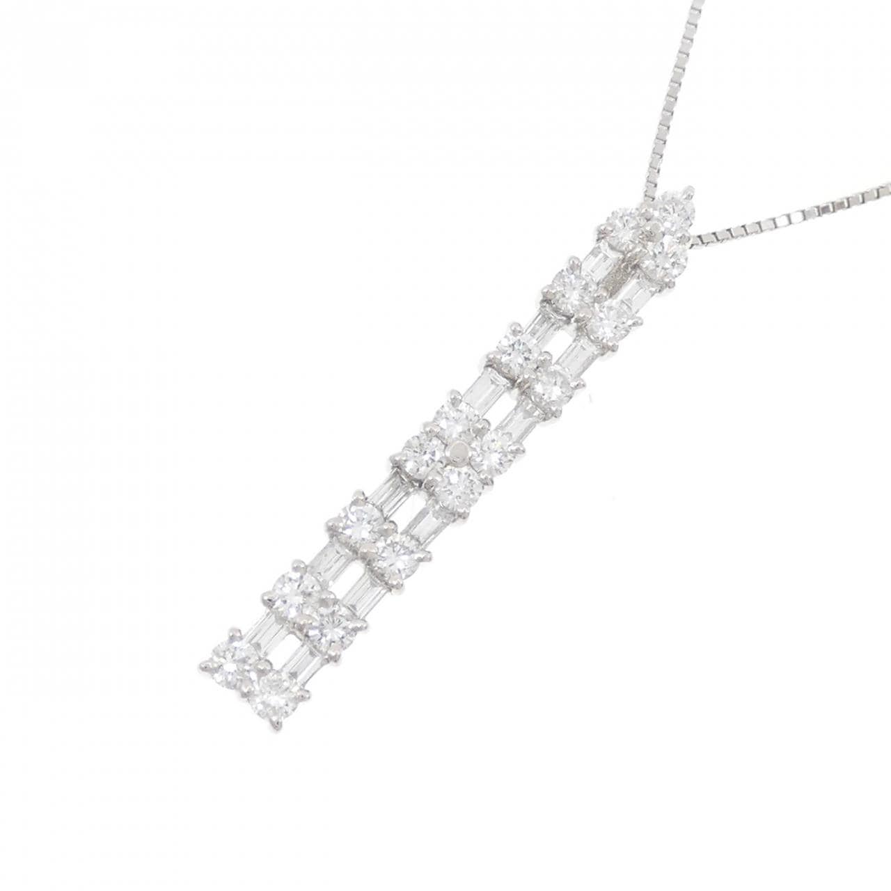PT900/PT850 ダイヤモンド ネックレス 1.35CT