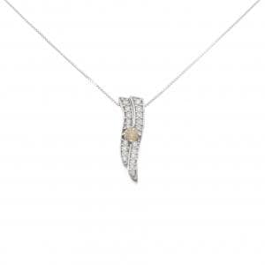 K18WG ダイヤモンド ネックレス 0.50CT