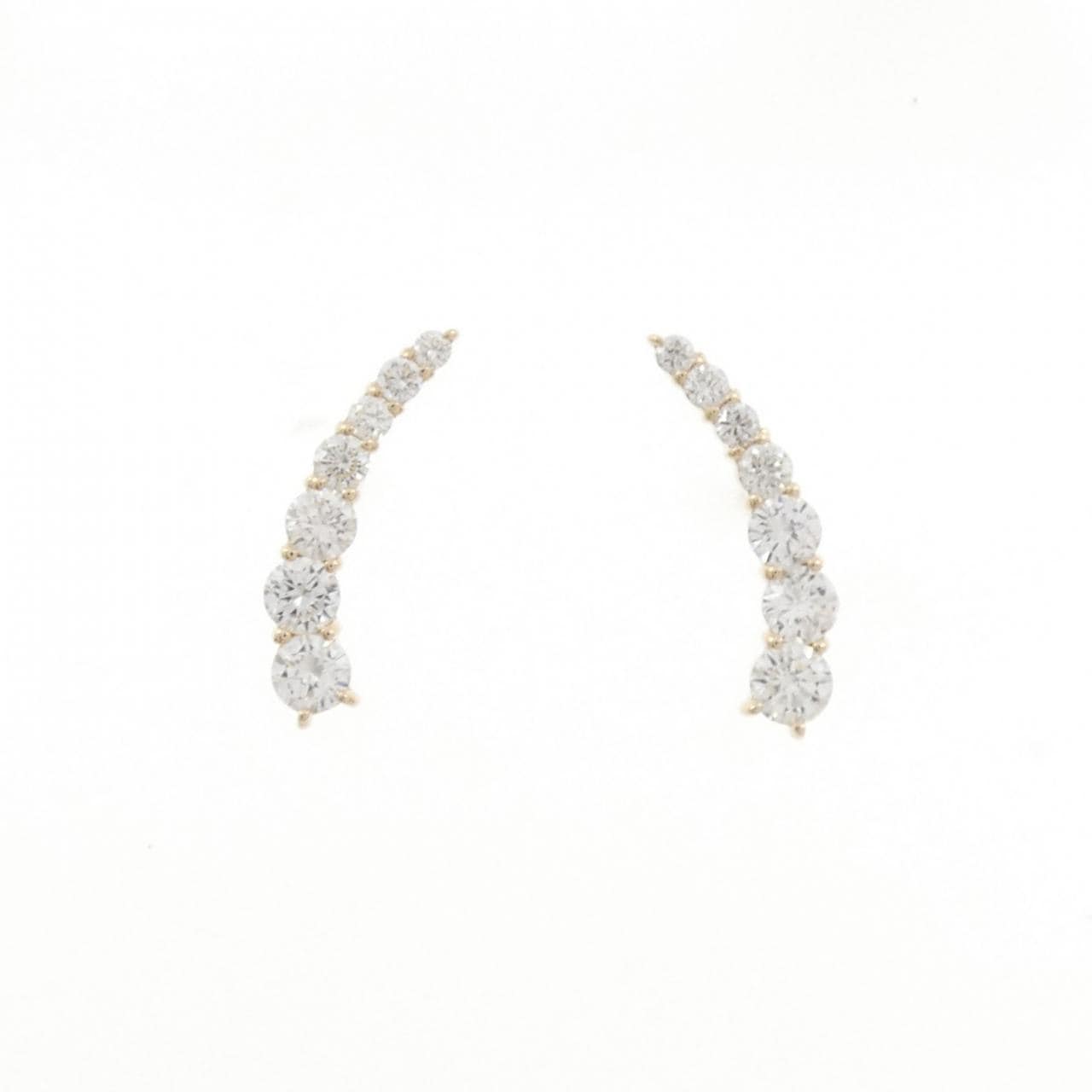 【リメイク】K10YG ダイヤモンド ピアス 0.46CT