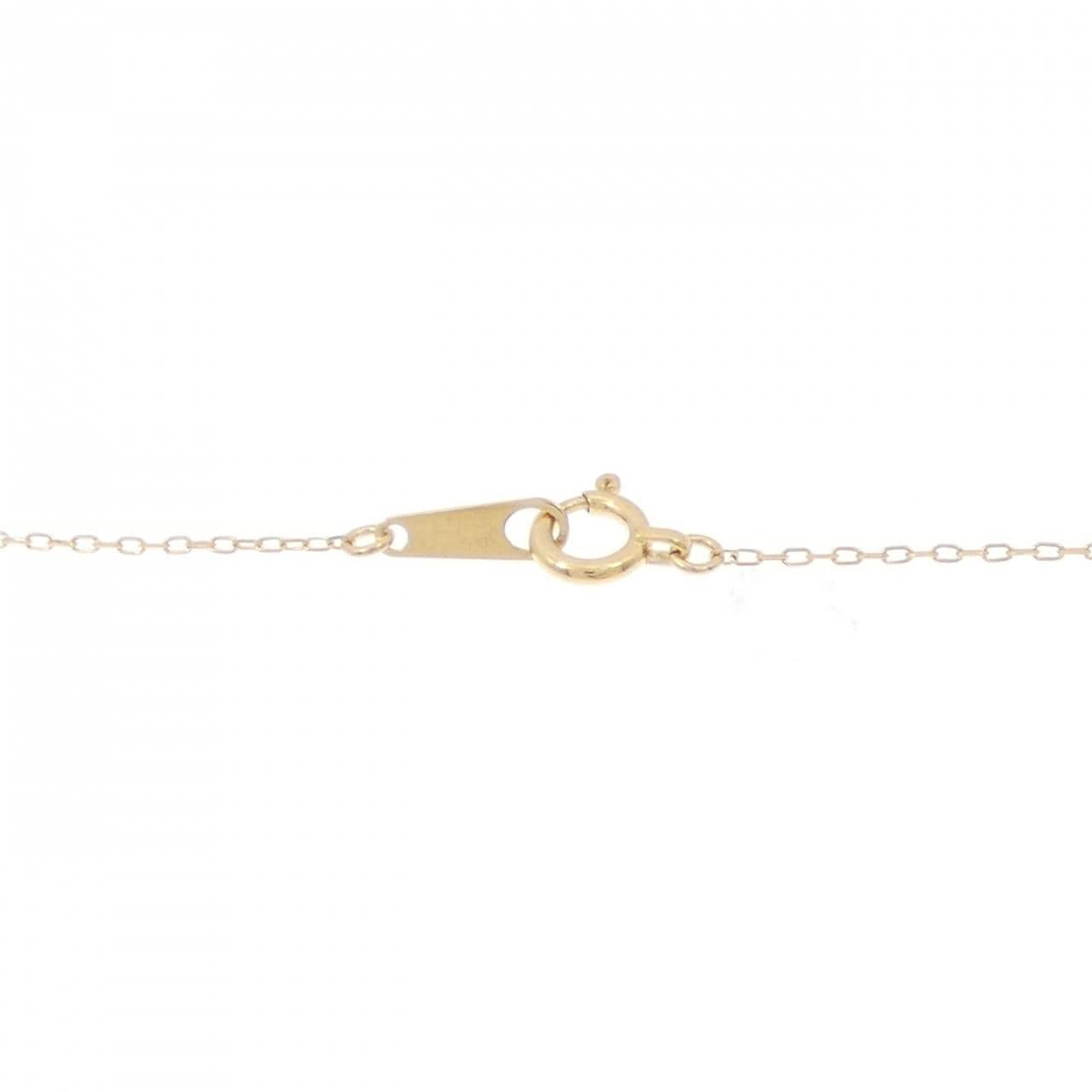 K18YG ホースシュー ダイヤモンド ネックレス 0.11CT