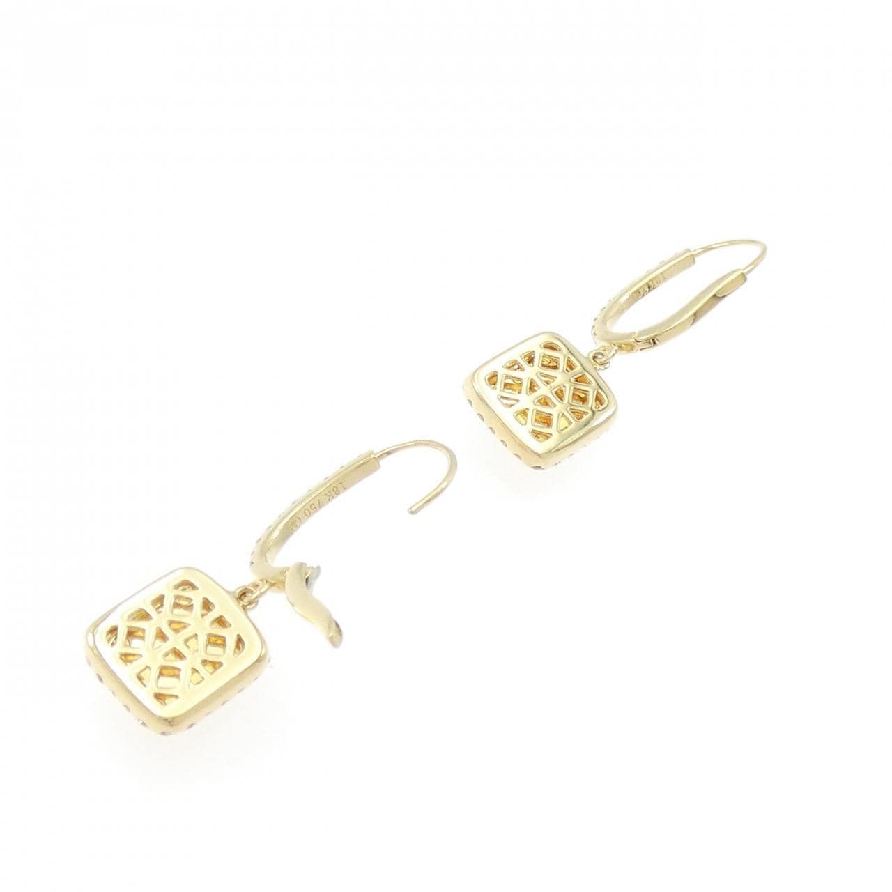 750YG Sapphire Earrings