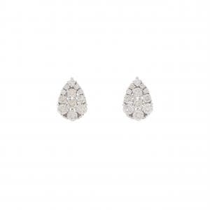 K18WG ダイヤモンド ピアス 0.70CT