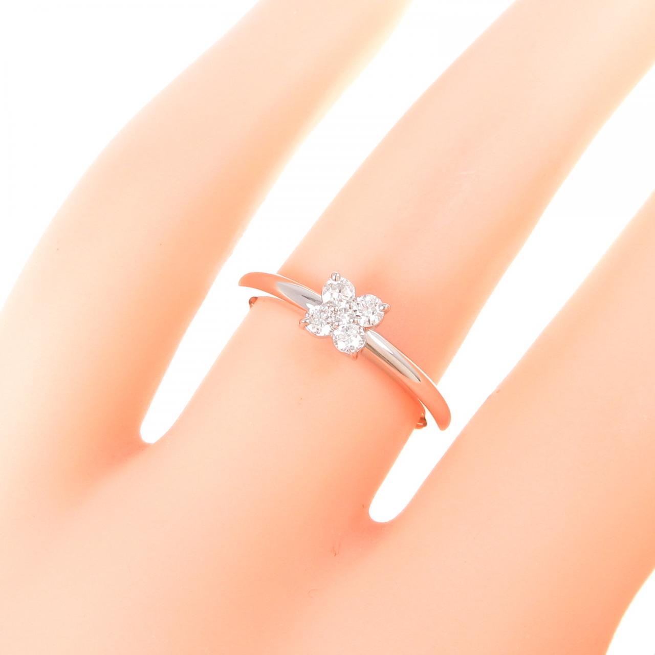 スタージュエリー☆Pt950☆0.17ct ダイヤモンド リング☆磨き直し済