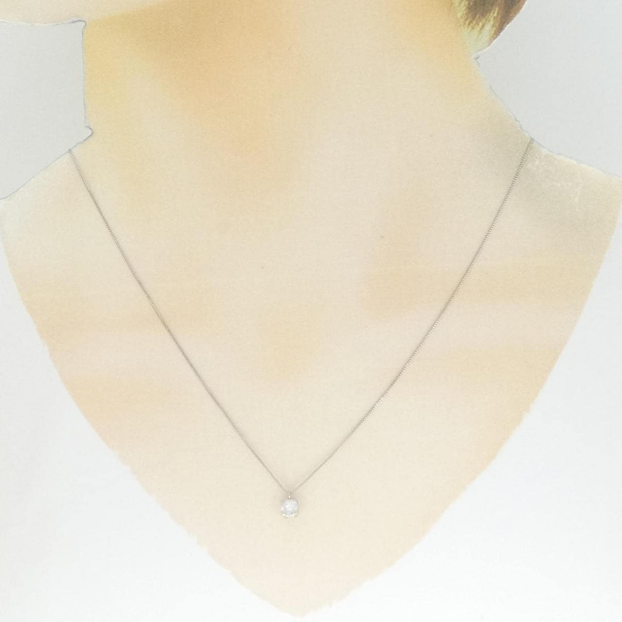 PT900/PT850 Solitaire Diamond Necklace 0.30CT