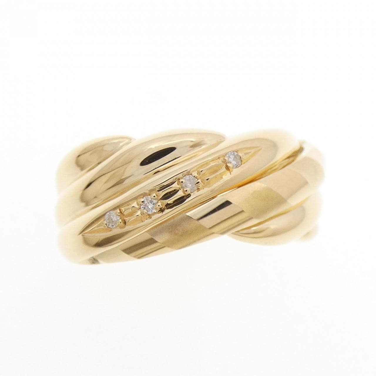 K18YG ダイヤモンド リング