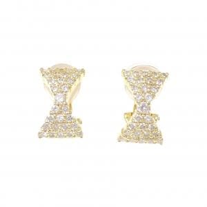 K18YG パヴェ ダイヤモンド ピアス/イヤリング 1.00CT