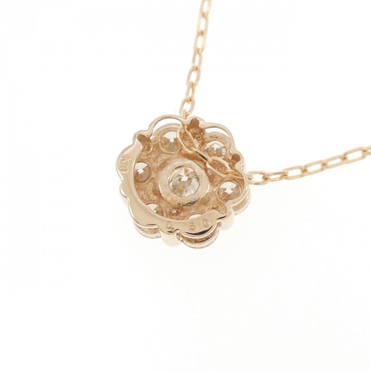 K18PG ダイヤモンド ネックレス 0.50CT