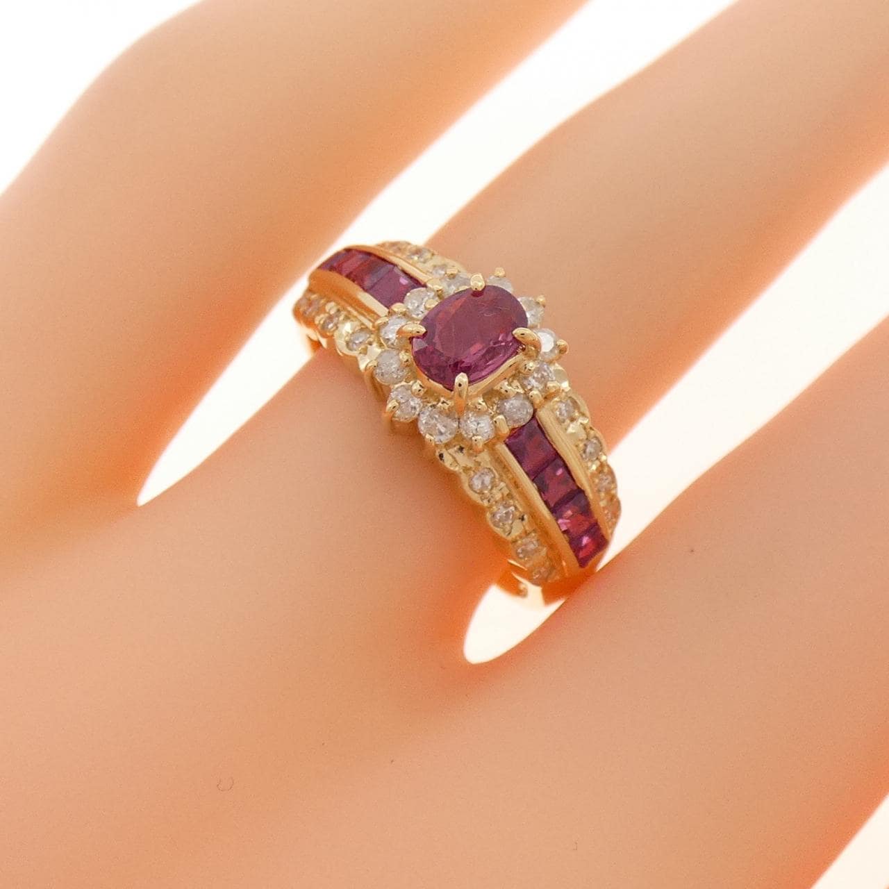 K18YG紅寶石戒指