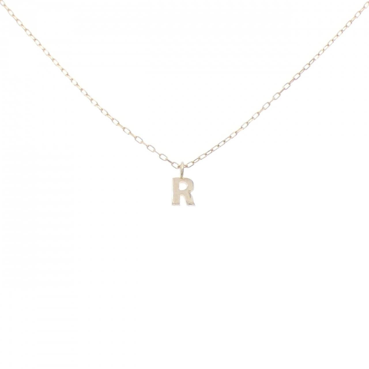 K10YG イニシャルR ネックレス
