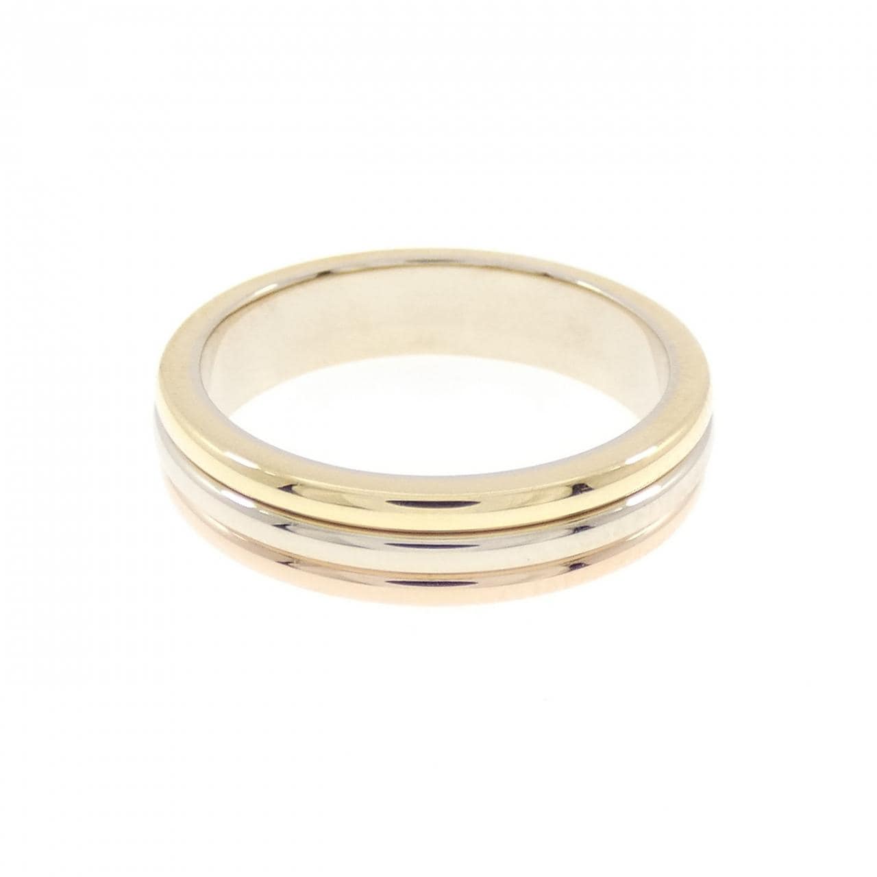 カルティエ スリーゴールドウェディング リング