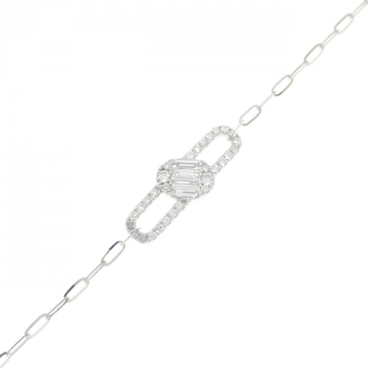 18KWG ダイヤモンド ブレスレット 0.121CT