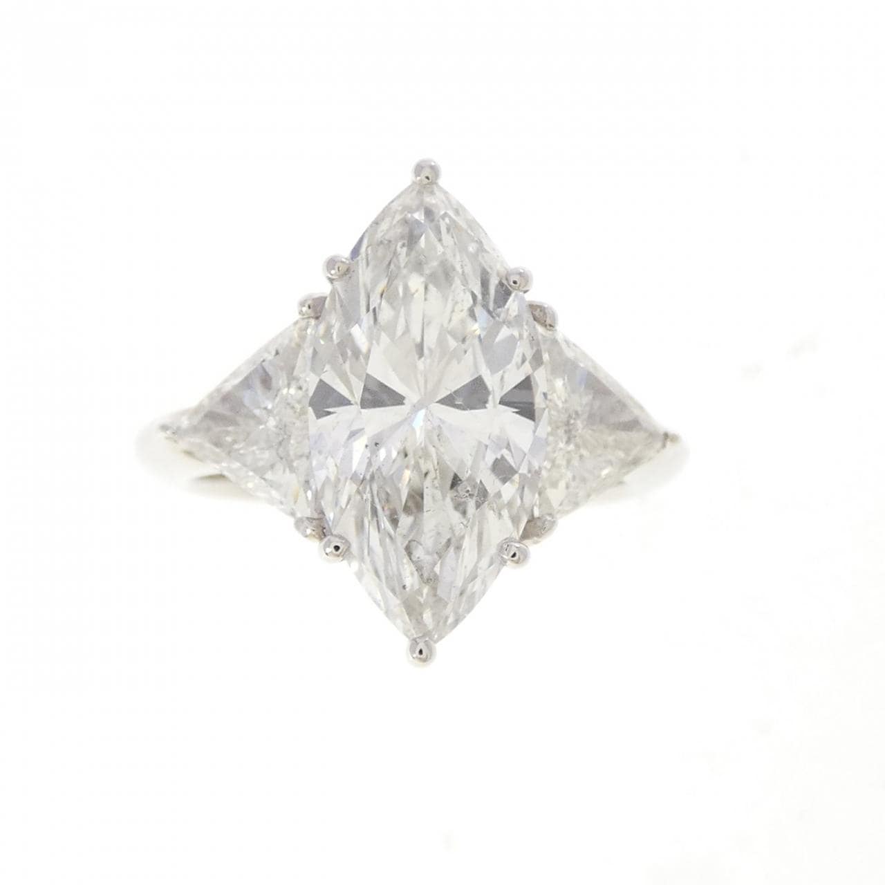 PT900 ダイヤモンド リング 3.007CT H SI2 / H-I SI1 ファンシーカット
