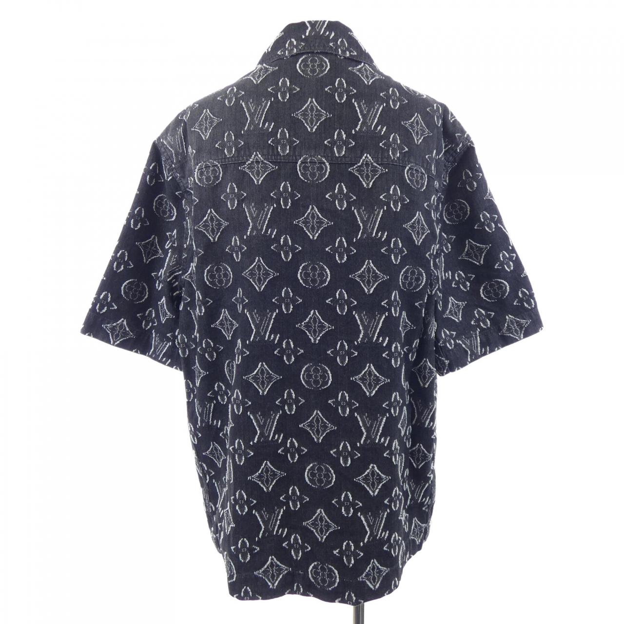 ルイヴィトン LOUIS VUITTON モノグラムショートスリーブシャンブレーシャツ HPS73WARS S／Sシャツ