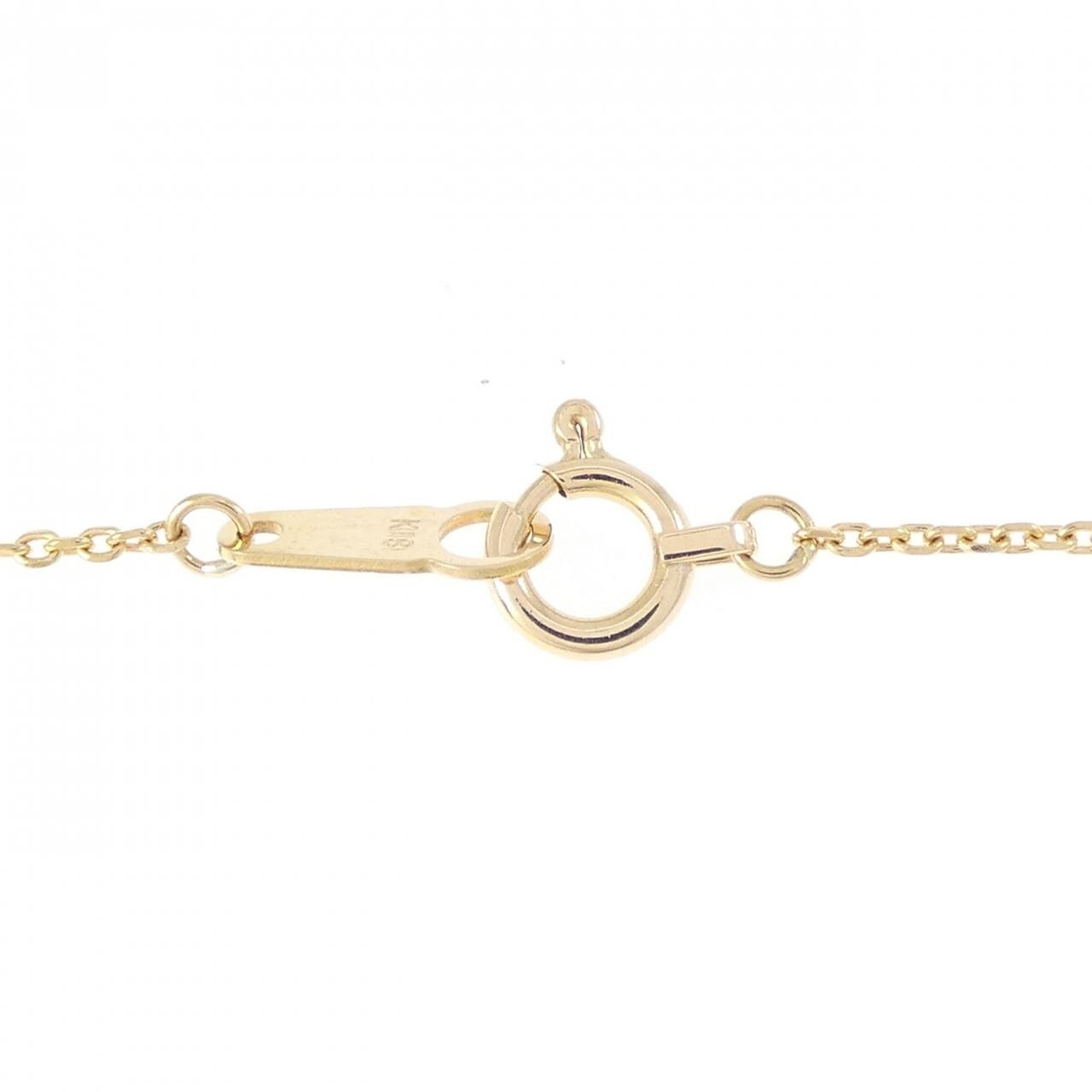 K18YG クロス ダイヤモンド ネックレス 0.01CT