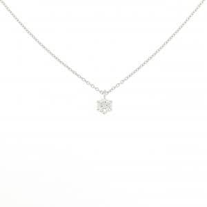 PT950/PT850 ソリティア ダイヤモンド ネックレス 0.188CT