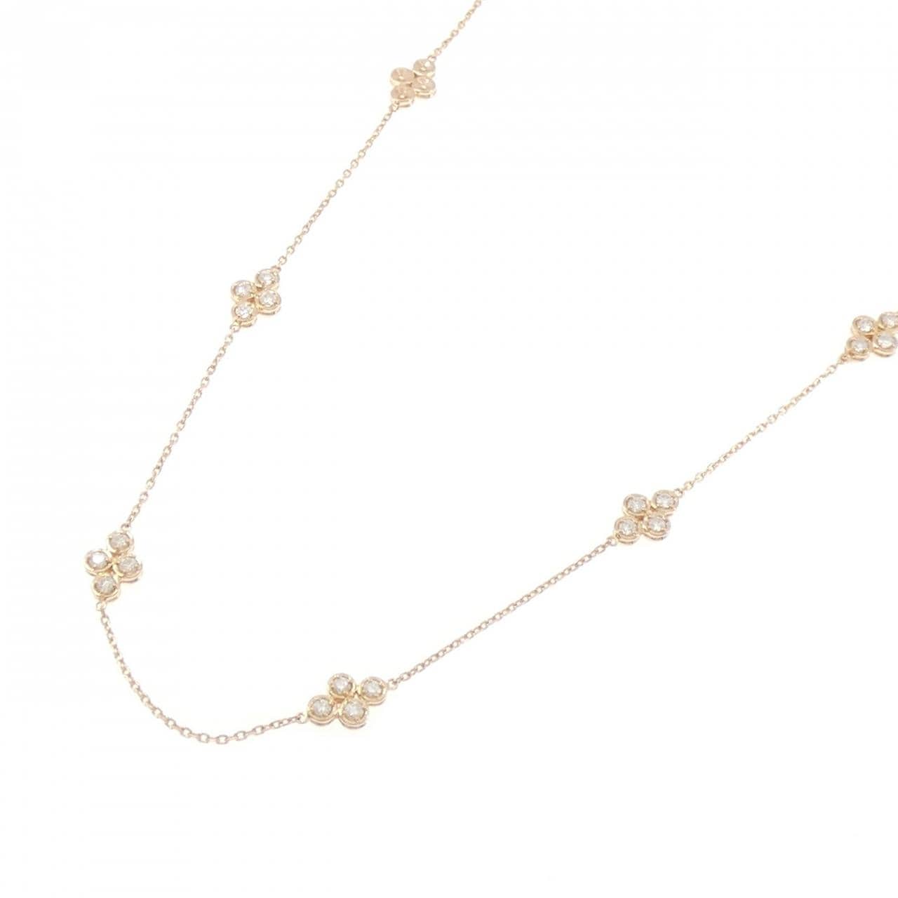 K18PG ダイヤモンド ネックレス 1.00CT