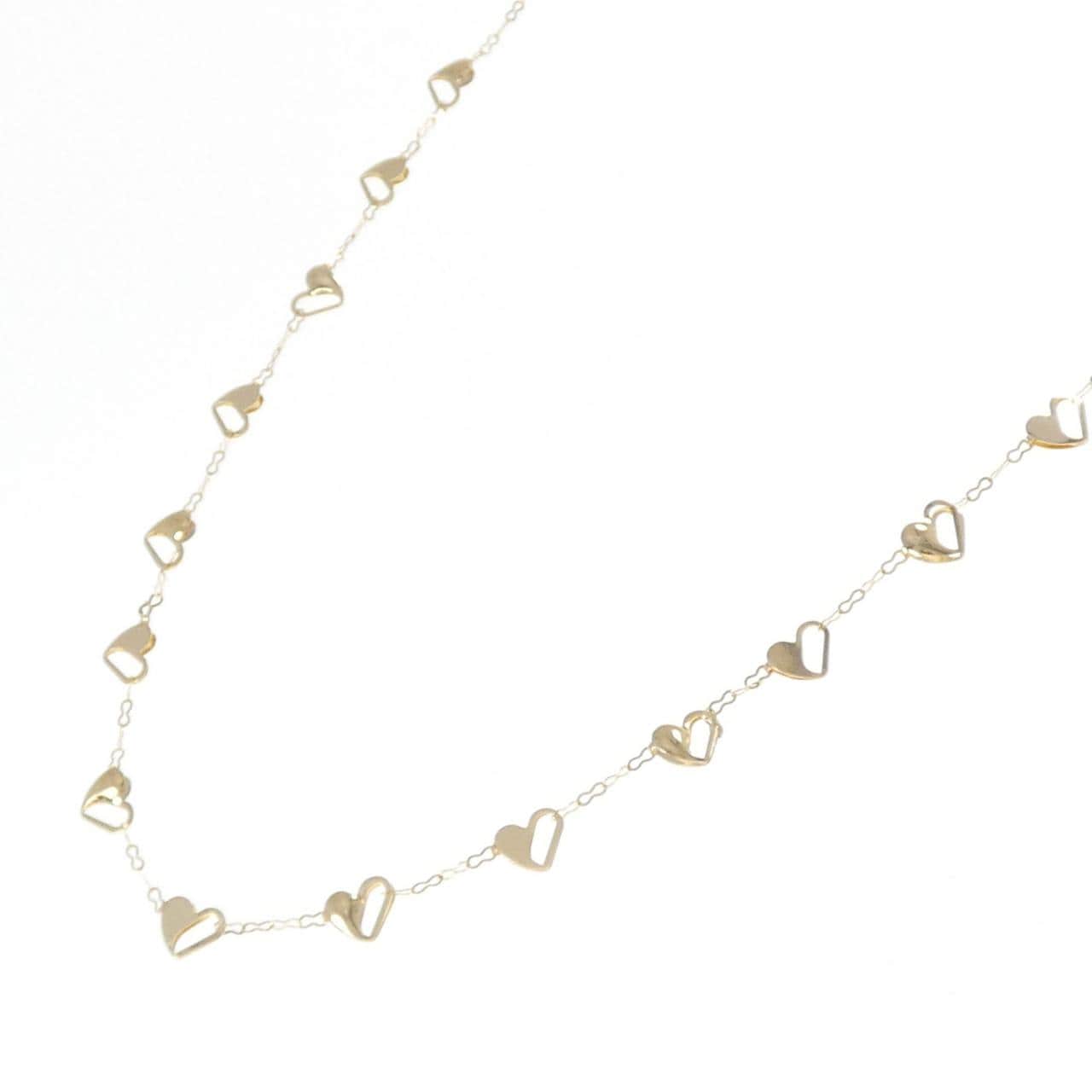 K18YG ハート ネックレス