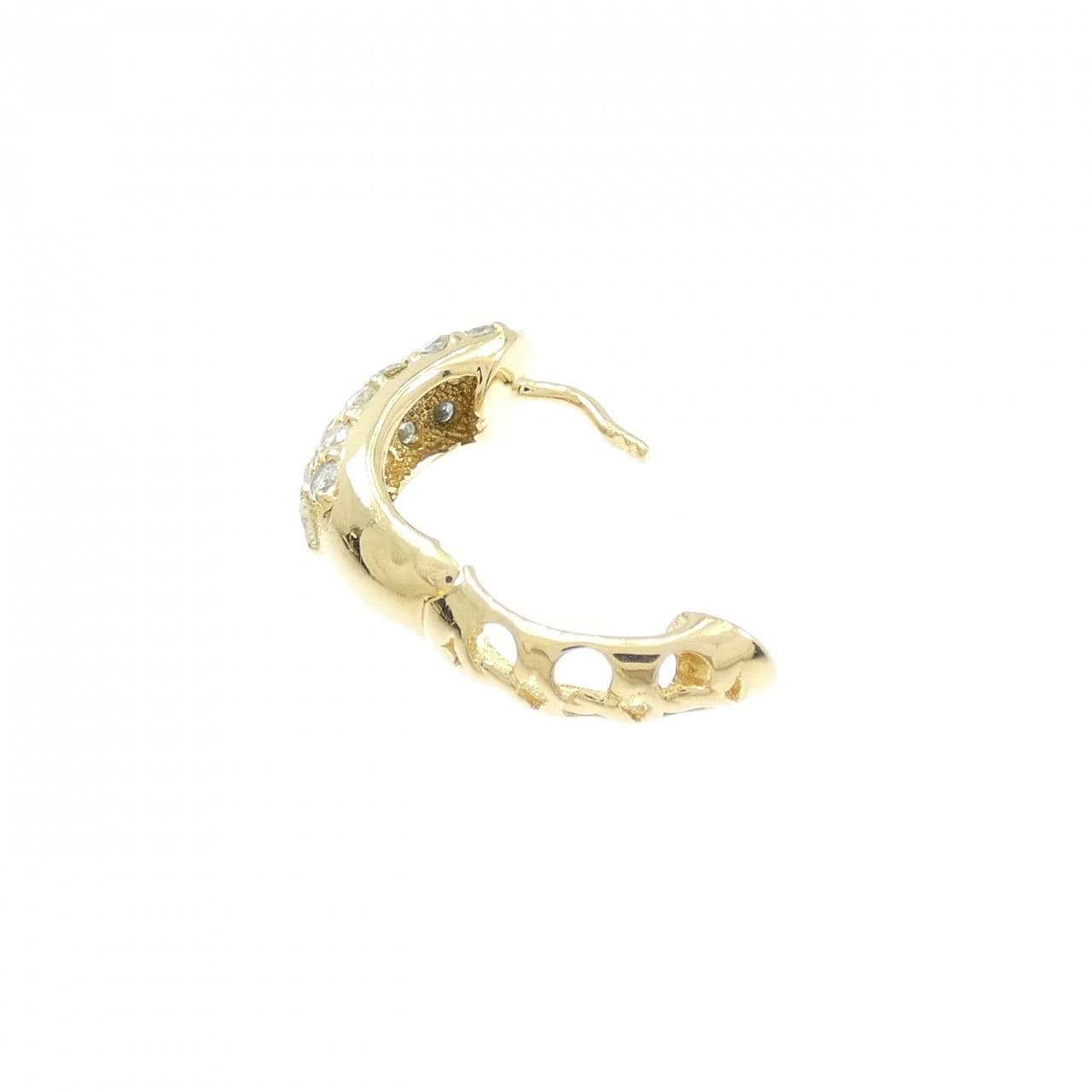 K18YG ダイヤモンド ピアス 0.50CT 片耳