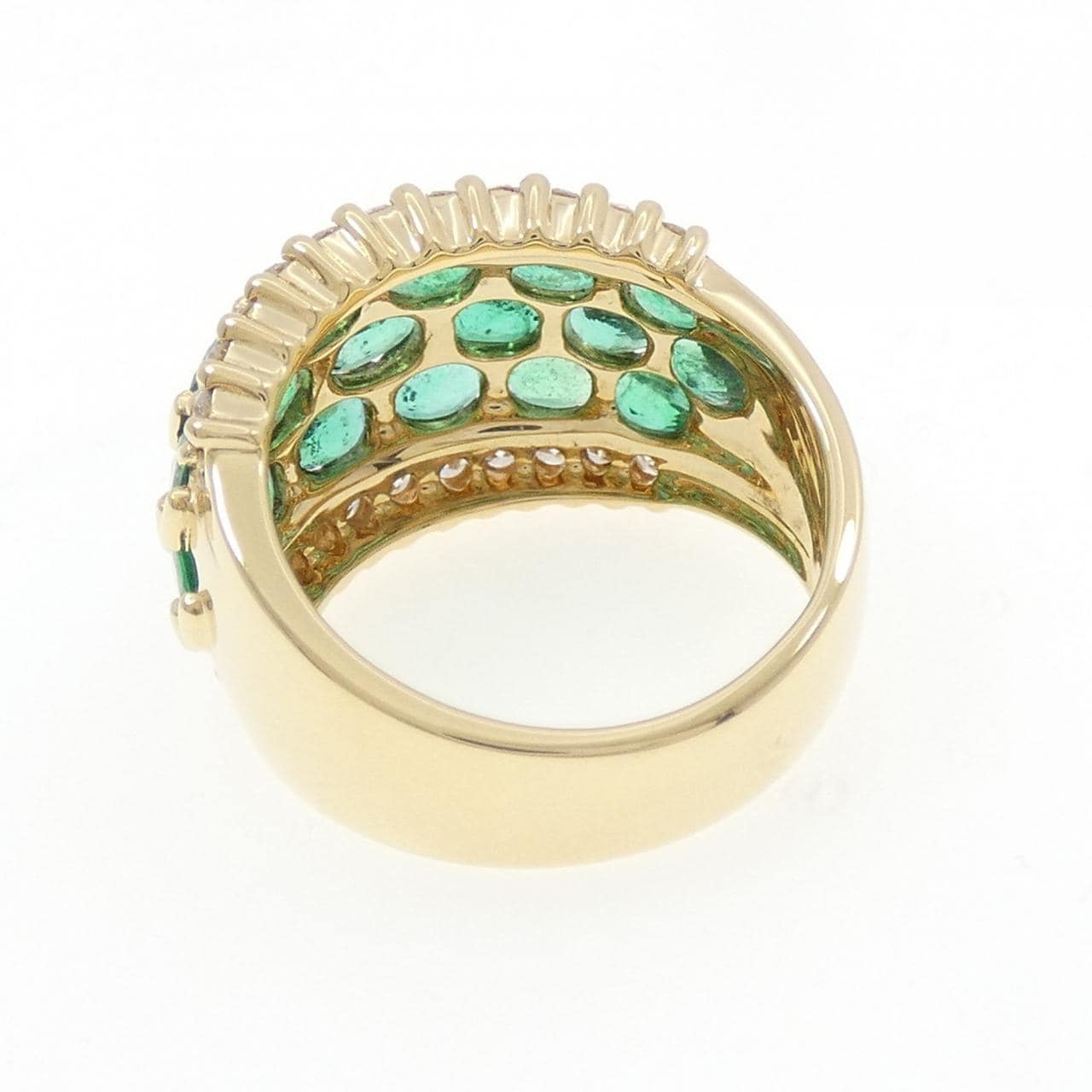 K18YG エメラルド リング 3.10CT