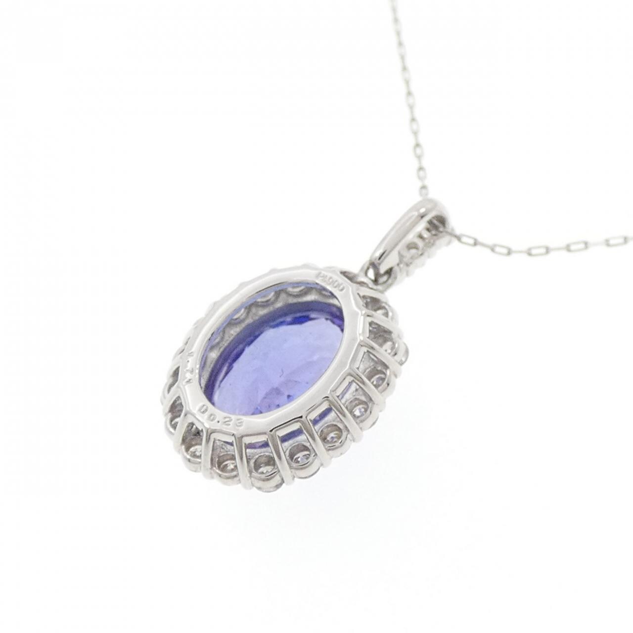 【新品】PT900/PT850 タンザナイト ネックレス 1.71CT