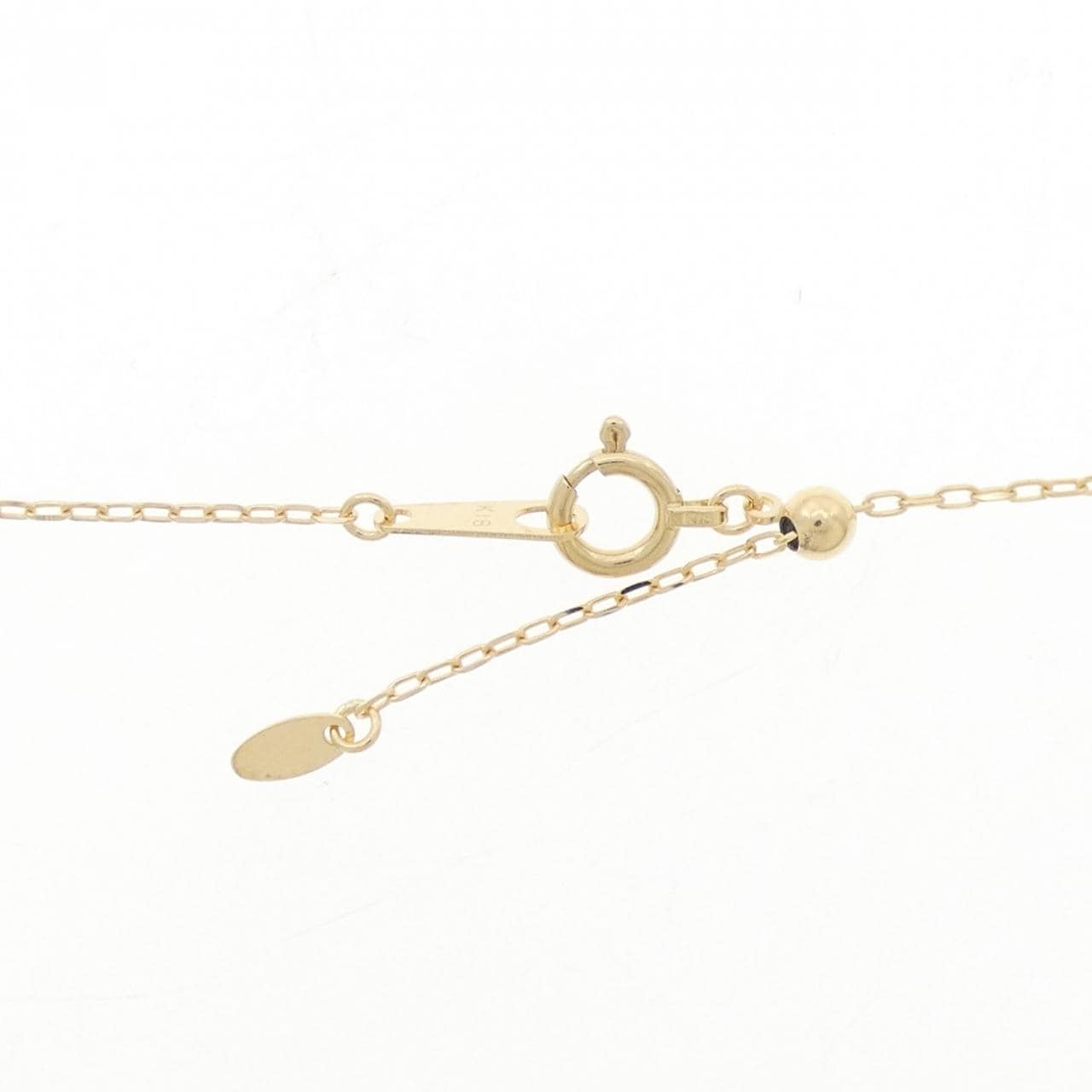 K18YG colored stone necklace