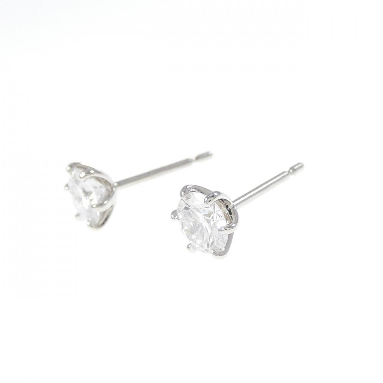 [再加工款] PT900/ST鑽石耳環 0.401CT 0.419CT D SI1 VG-GOOD