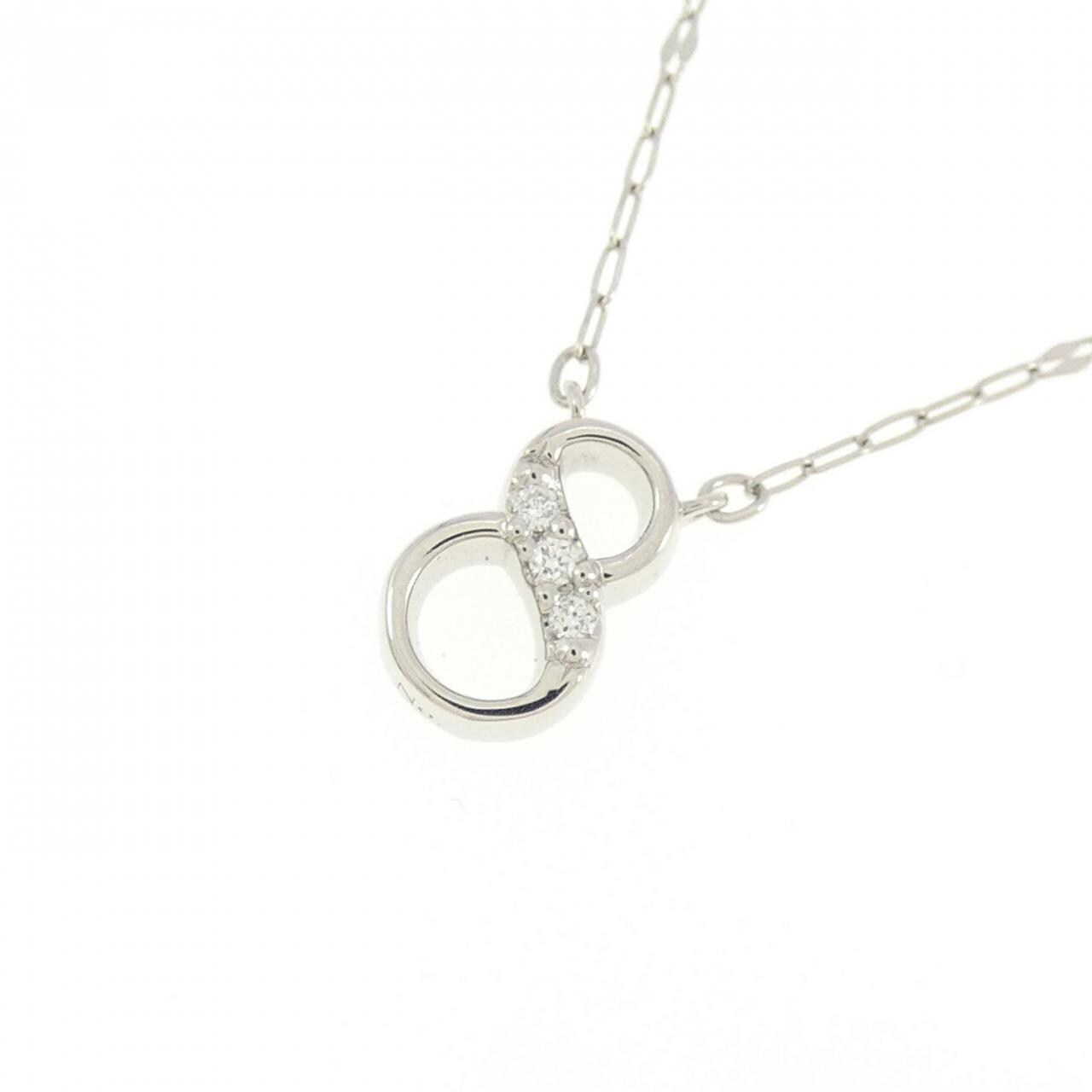 PT950/PT850 ダイヤモンド ネックレス 0.01CT