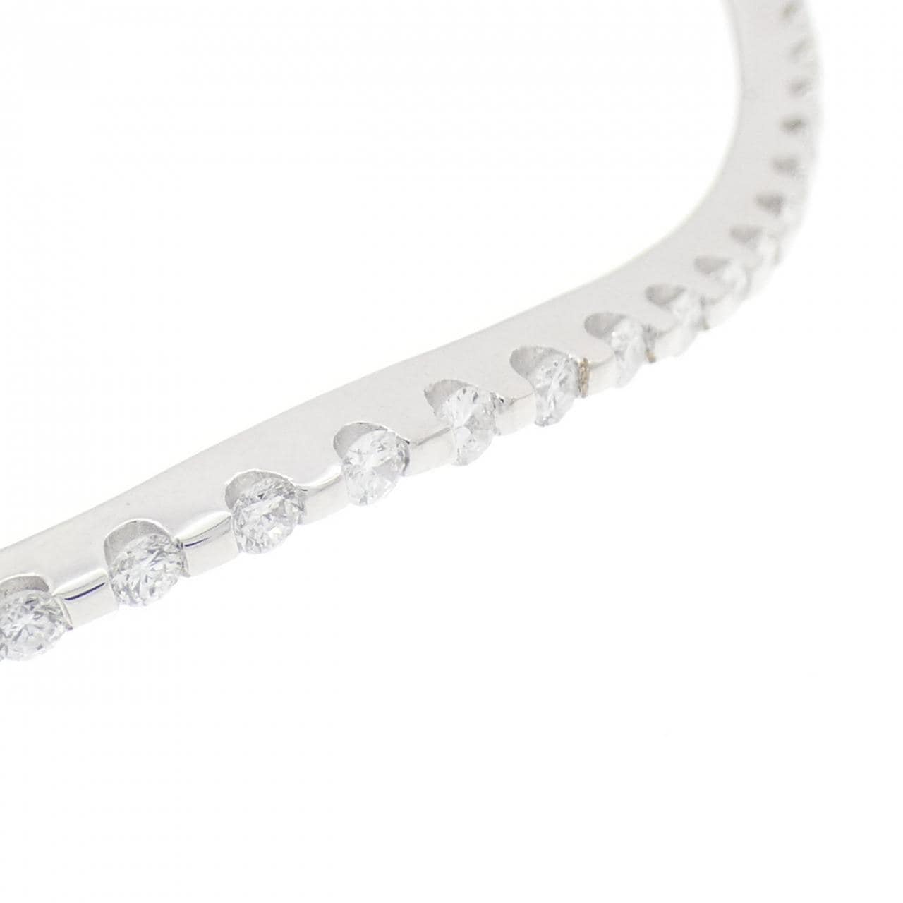 K18WG ダイヤモンド バングル 0.50CT