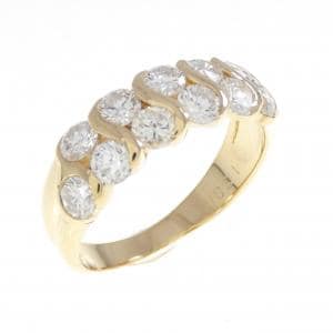 K18YG ダイヤモンド リング 1.38CT