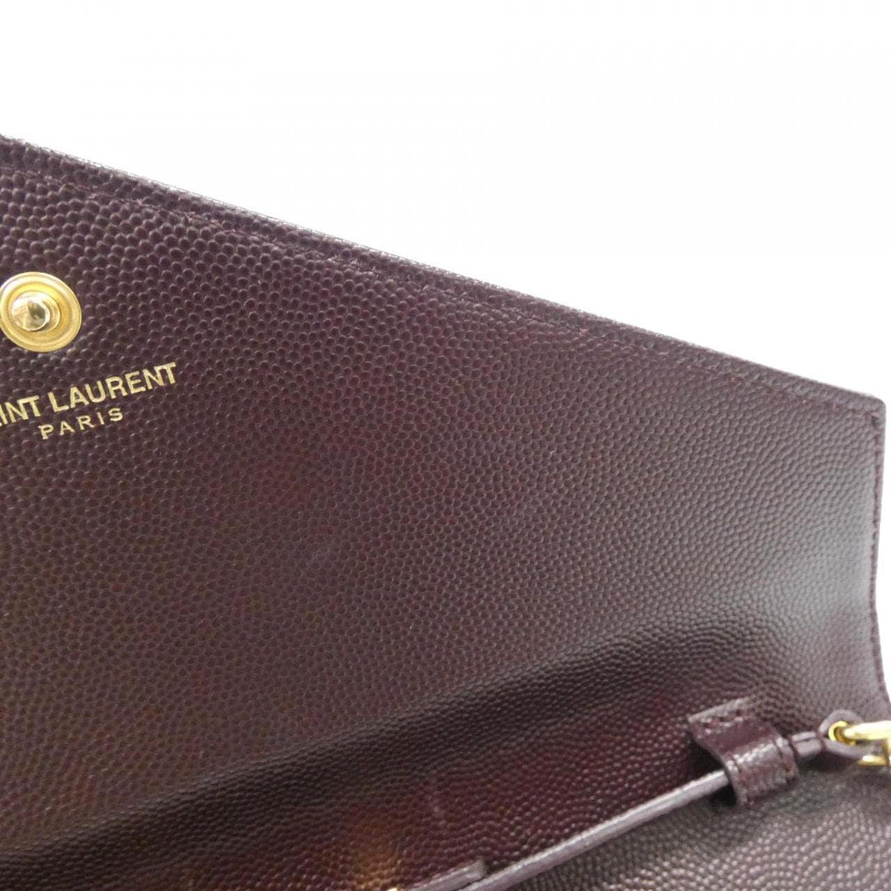 サンローラン CASSANDRA CLASSIC CHAIN WALLET 377828 BOW01 チェーンウォレット