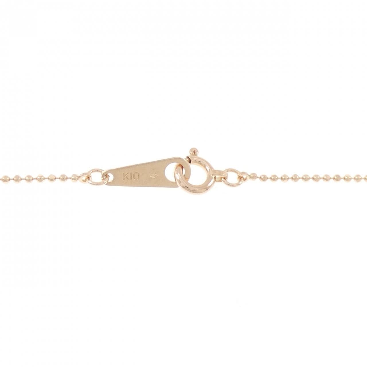 K10PG クロス ダイヤモンド ネックレス 0.25CT