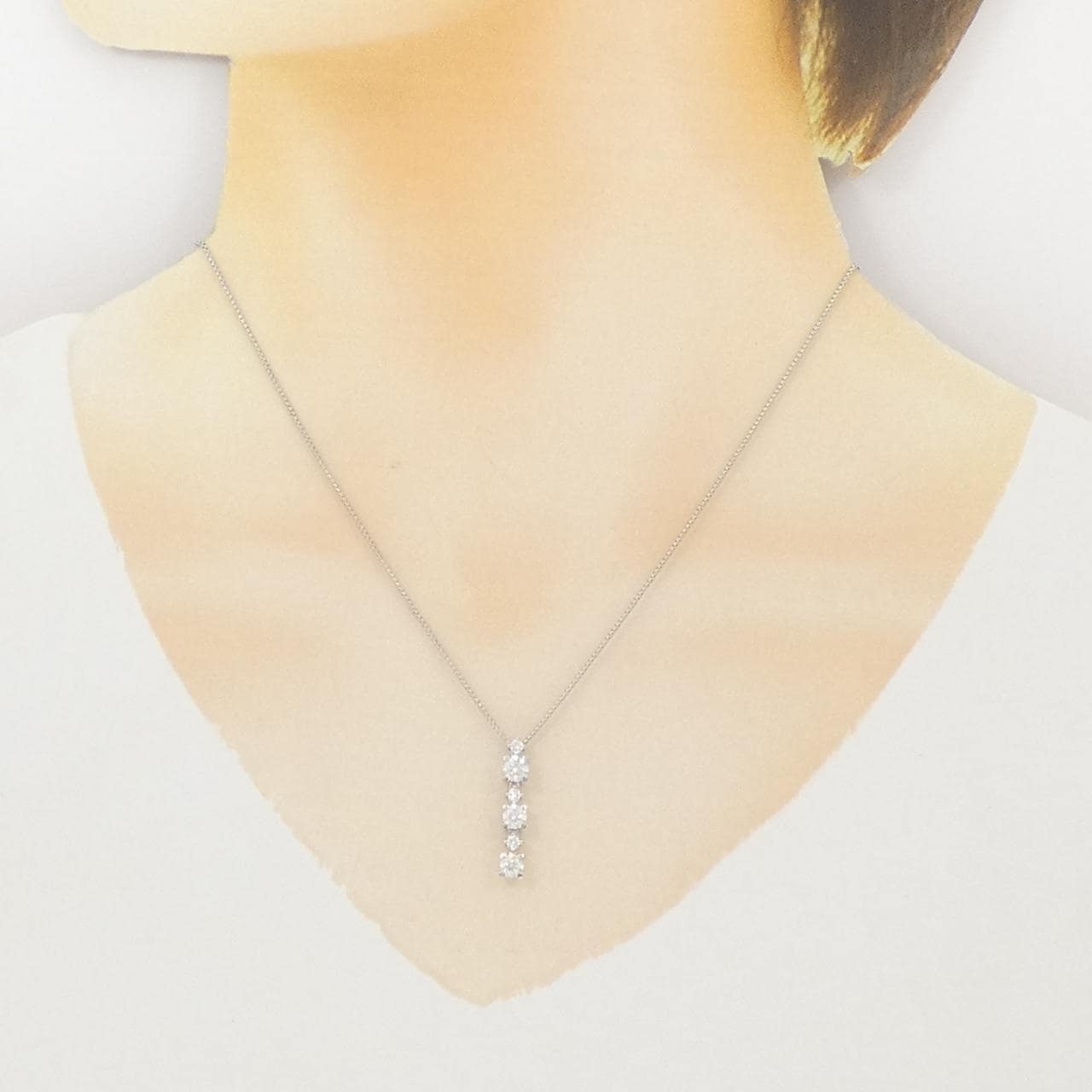 タサキ ダイヤモンド ネックレス 0.74CT