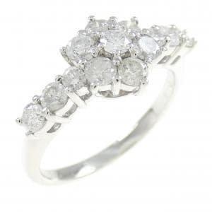 PT フラワー ダイヤモンド リング 0.80CT