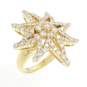 K18YG ダイヤモンド リング 2.04CT