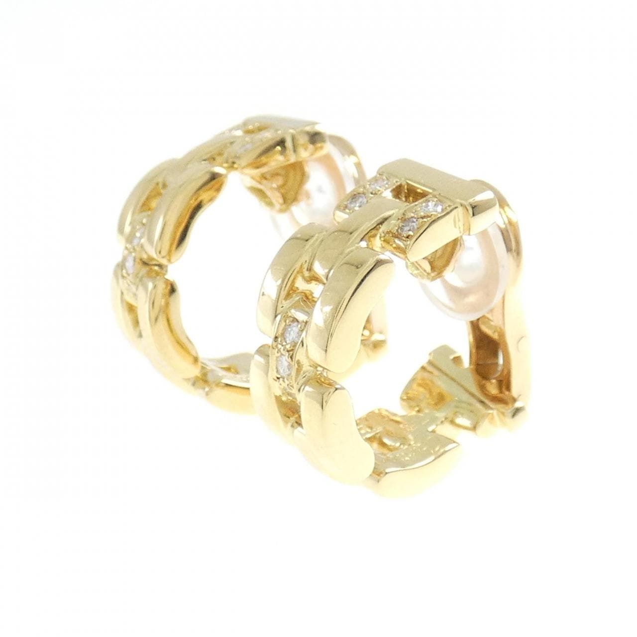 [vintage] Cartier Maillon Panthere Earrings