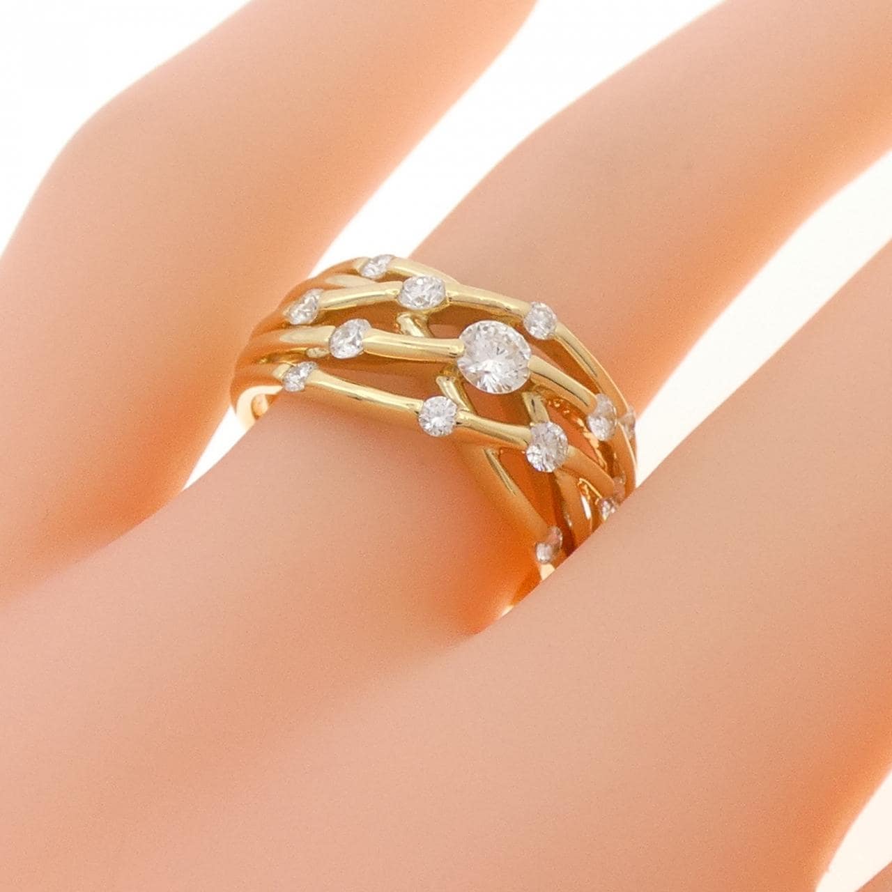 K18YG ダイヤモンド リング 0.54CT