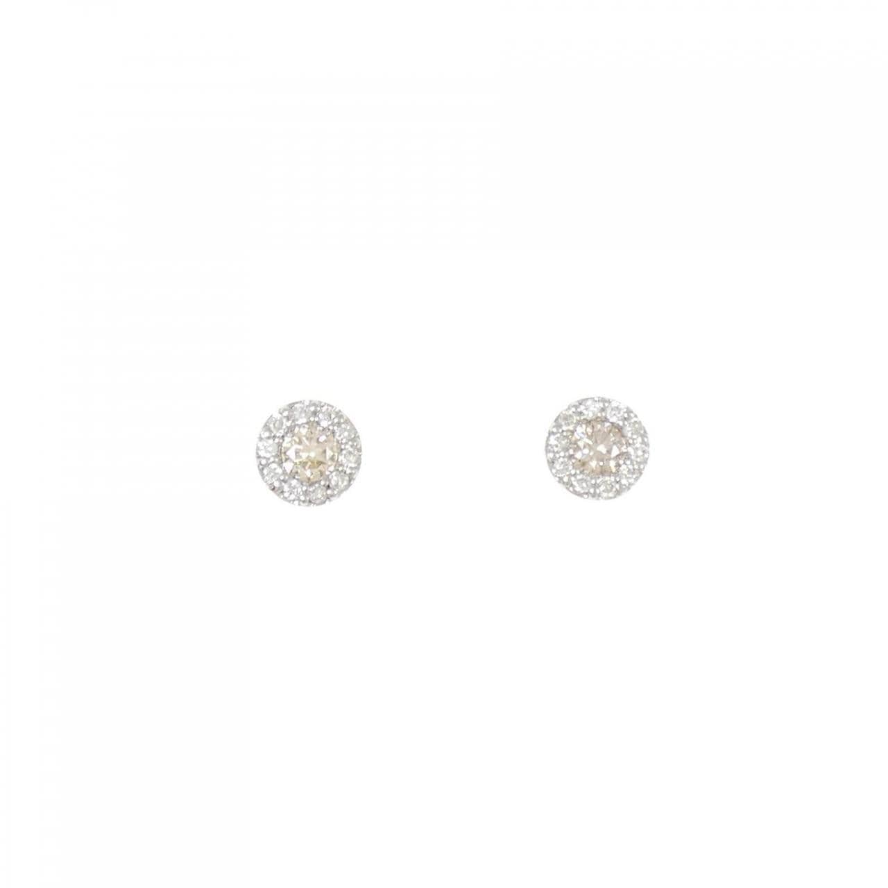 PT900 ダイヤモンド ピアス 0.20CT