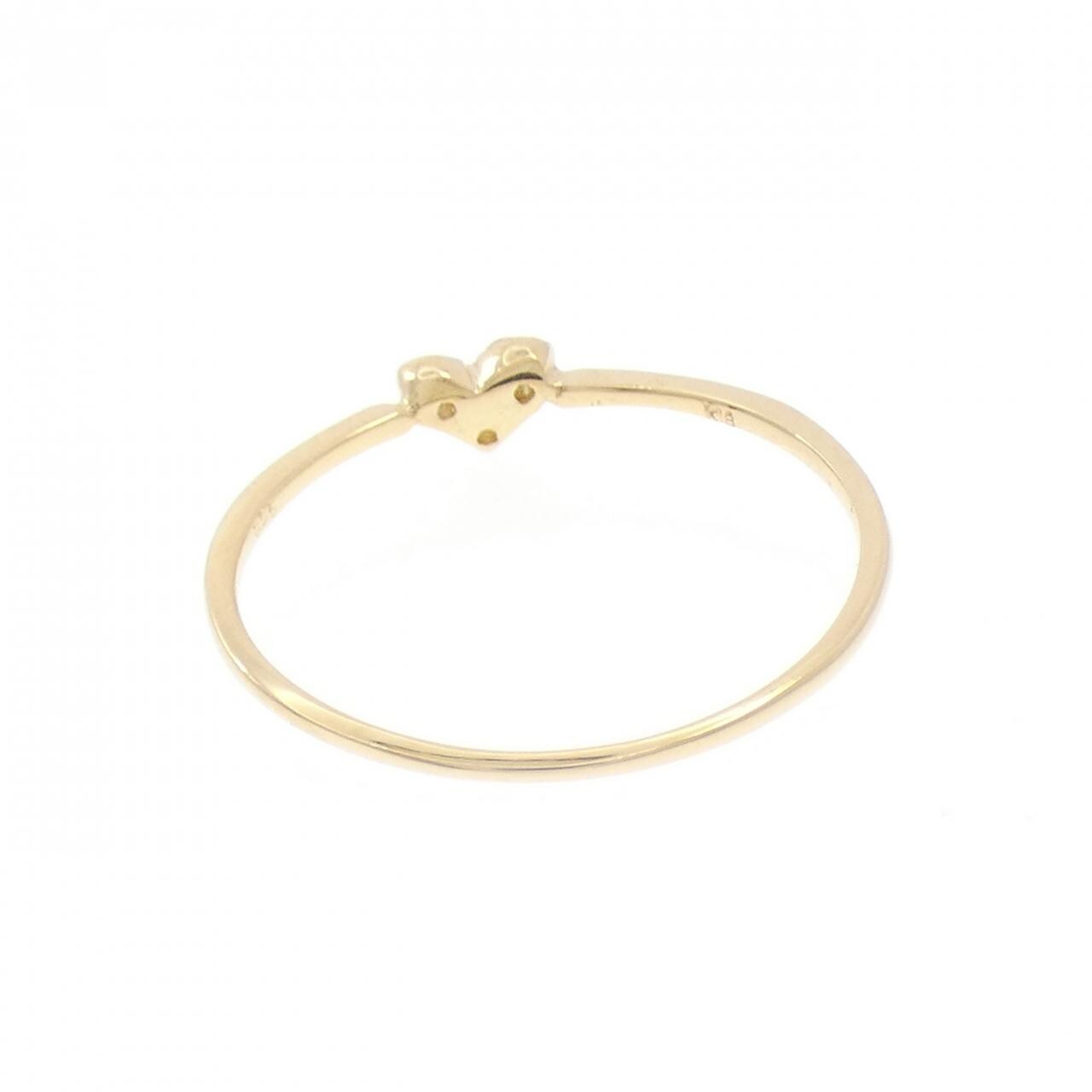 【リメイク】K18YG ハート ダイヤモンド リング 0.05CT