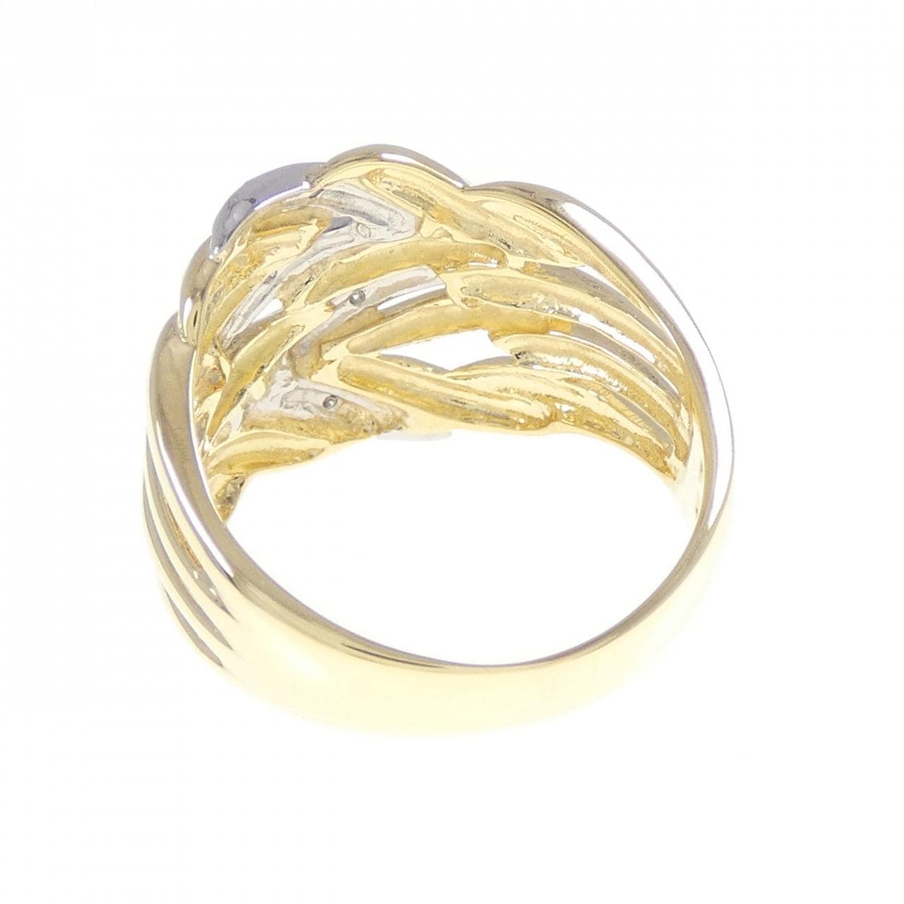 K18YG/PT900 ダイヤモンド リング 0.021CT
