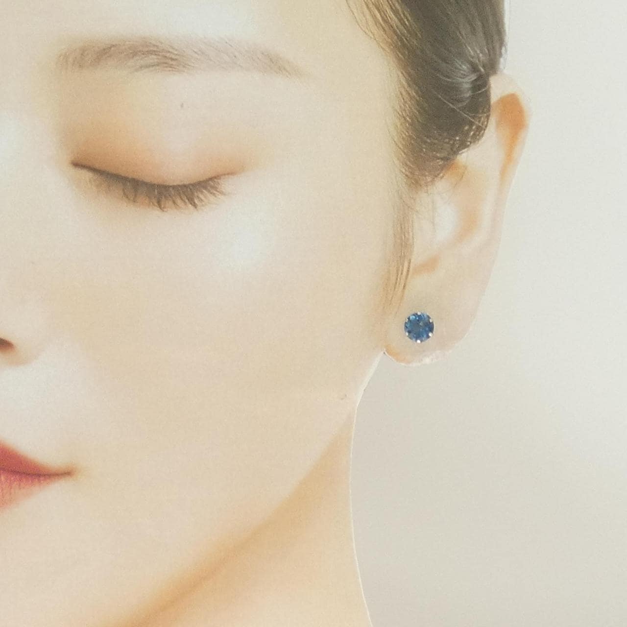 PT900 ブルートパーズ ピアス 2.50CT